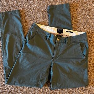 Mens Ben Sherman Green Pants Slim Fit 30w 32L